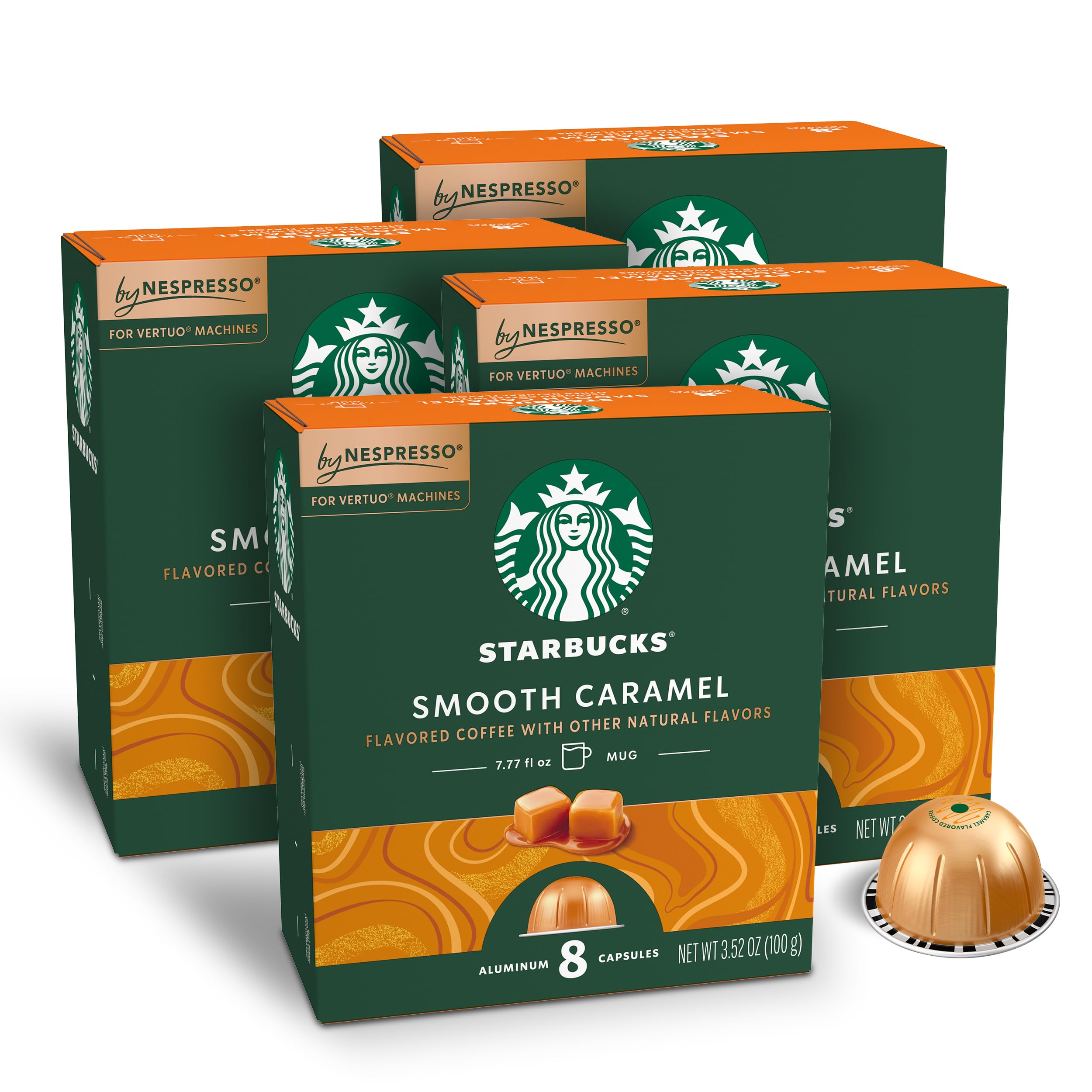 Amazon.com: Starbucks by Nespresso Vertuo,Caramel Flavored Coffee
